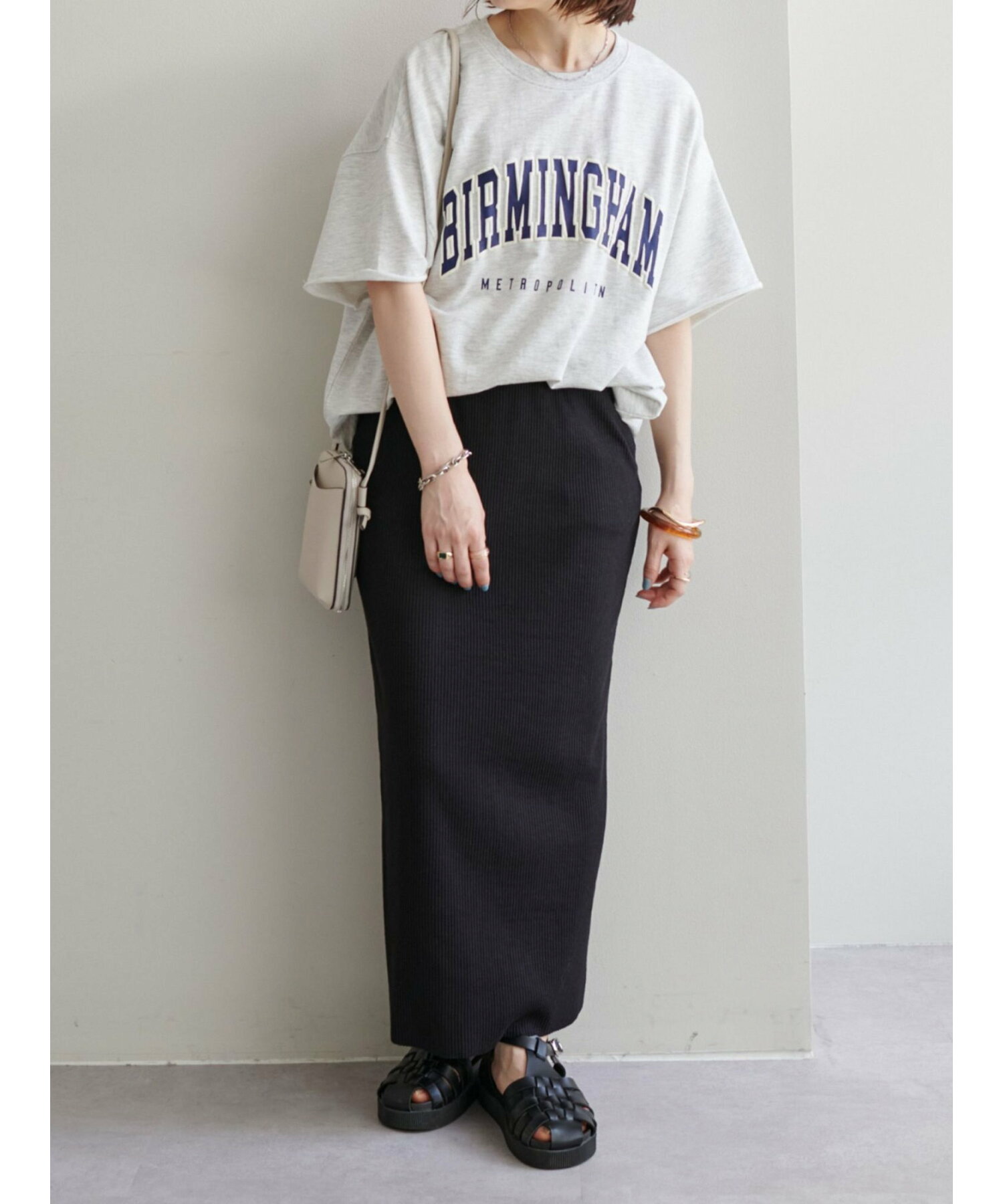 【WEB限定】リブカットナロースカート